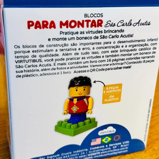 Blocos para Montar - São Carlo Acutis Blocos para Montar - São Carlo Acutis