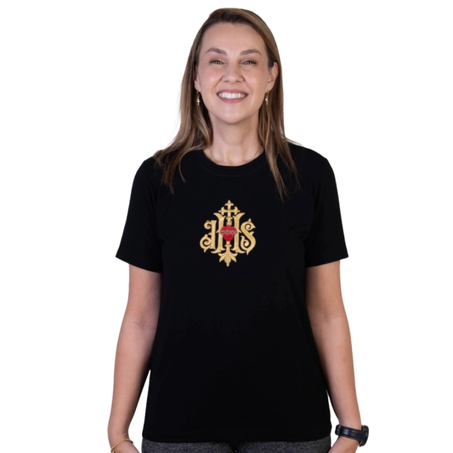 Blusa Bordada Sagrado Coração de Jesus