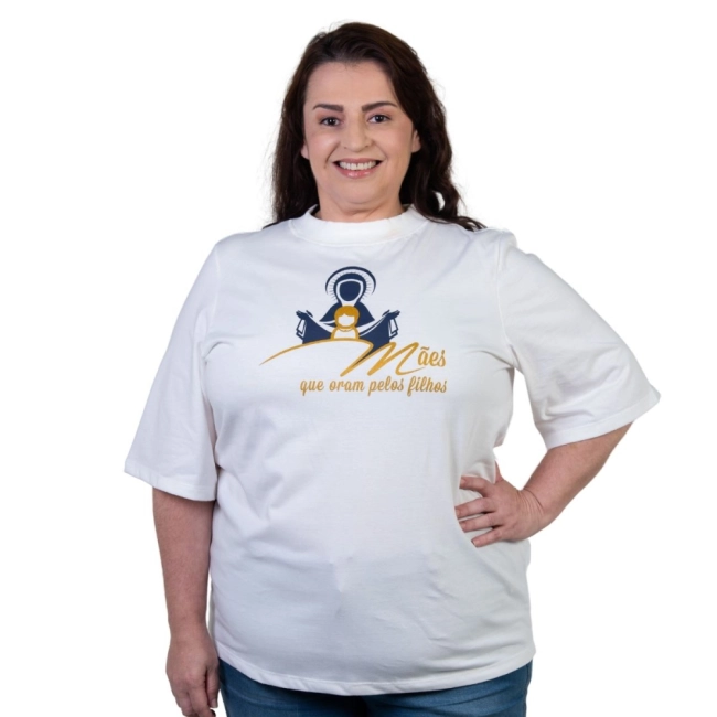 Blusa Plus Size Mães que Oram pelos Filhos