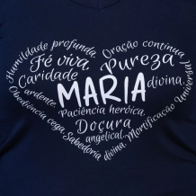 Blusa Virtudes de Nossa Senhora Blusa Virtudes de Nossa Senhora