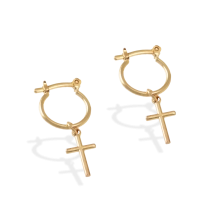 Brinco Argola com Cruz Brinco Argola com Cruz