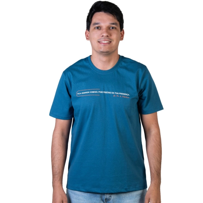 Camiseta Fica Senhor Comigo Camiseta Fica Senhor Comigo