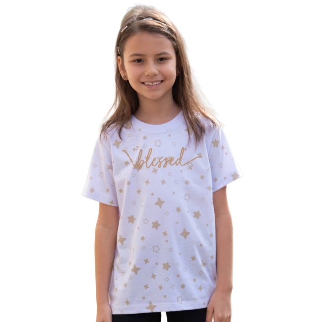 Camiseta Infantil Blessed Camiseta Infantil Blessed