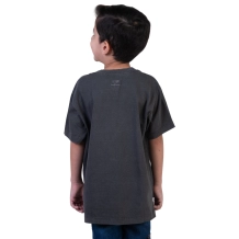 Camiseta Infantil Meu Escudo é a Fé - Cinza Estonada Camiseta Infantil Meu Escudo é a Fé - Cinza Estonada