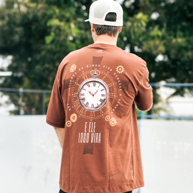 Camiseta Oversized Ele Logo Virá Camiseta Oversized Ele Logo Virá
