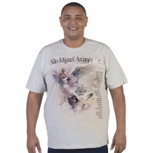 Camiseta Plus Size São Miguel Arcanjo - Toque de Outono