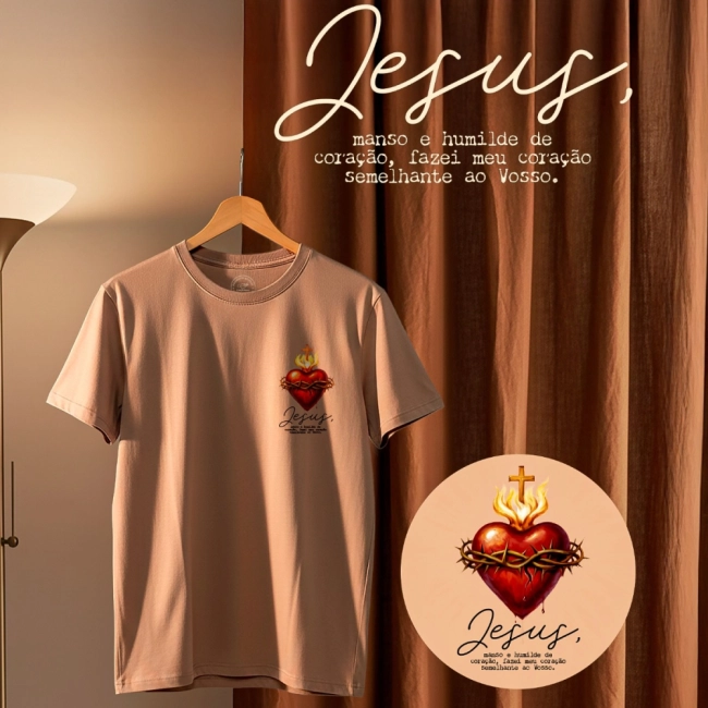 Camiseta Sagrado Coração de Jesus