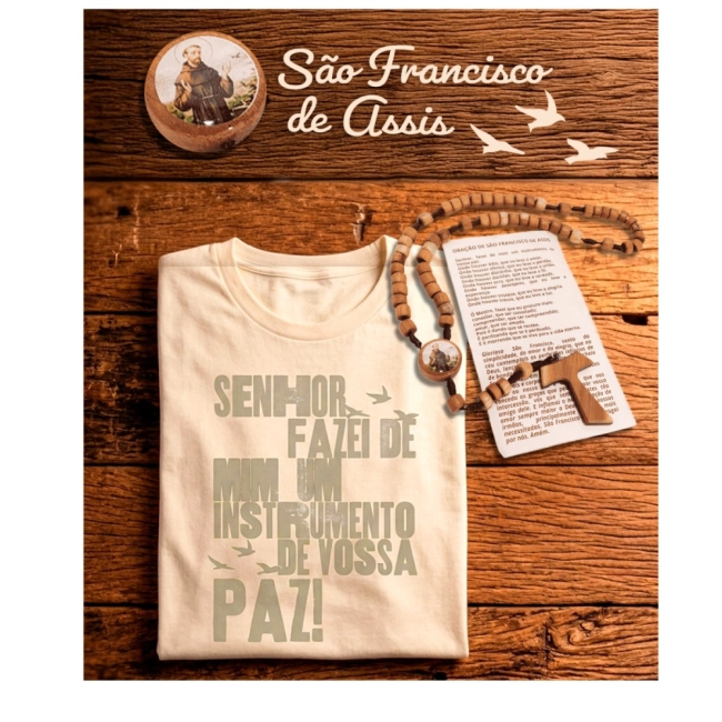Camiseta São Francisco de Assis Camiseta São Francisco de Assis