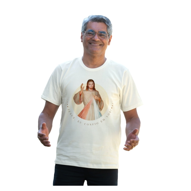 Camiseta Slim Jesus Misericordioso