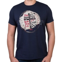 Camiseta Slim Medalha das Duas Cruzes - Azul Marinho