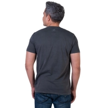 Camiseta Slim Meu Escudo é a Fé - Cinza Estonada Camiseta Slim Meu Escudo é a Fé - Cinza Estonada