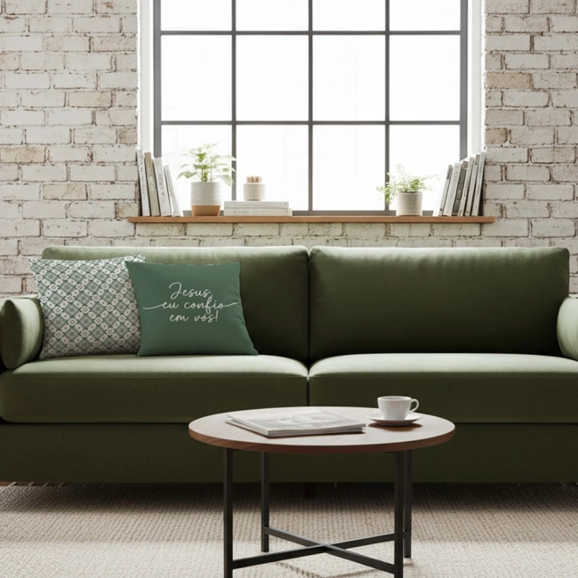 Capa de Almofada Jesus, Eu Confio em Vós Capa de Almofada Jesus, Eu Confio em Vós