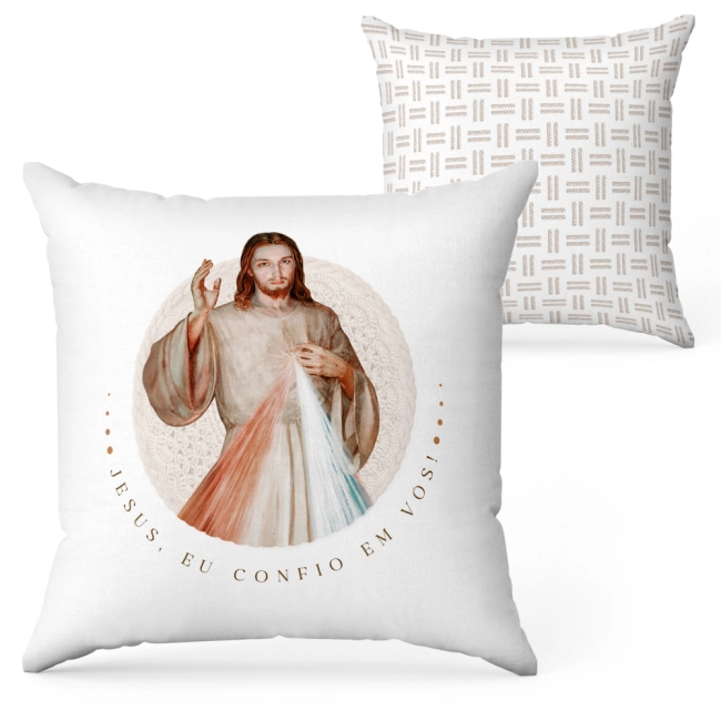 Capa de Almofada Jesus Misericordioso Capa de Almofada Jesus Misericordioso