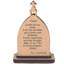 Capela Mãe Rainha 6,5cm MDF 3mm Cru Capela Mãe Rainha 6,5cm MDF 3mm Cru