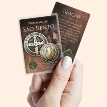 Cartão Medalha de São Bento Cartão Medalha de São Bento