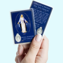 Cartão Medalha Milagrosa Cartão Medalha Milagrosa