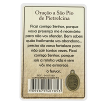 Cartão Padre Pio Cartão Padre Pio