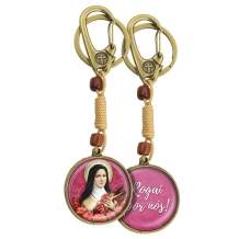 Chaveiro Mosquetão Santa Teresinha Chaveiro Mosquetão Santa Teresinha