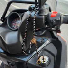 Chaveiro Terço para Moto São Bento Preto Chaveiro Terço para Moto São Bento Preto