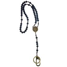 Chaveiro Terço para Moto São Bento Preto Chaveiro Terço para Moto São Bento Preto