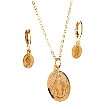 Conjunto Colar e Brinco Nossa Senhora das Graças Conjunto Colar e Brinco Nossa Senhora das Graças