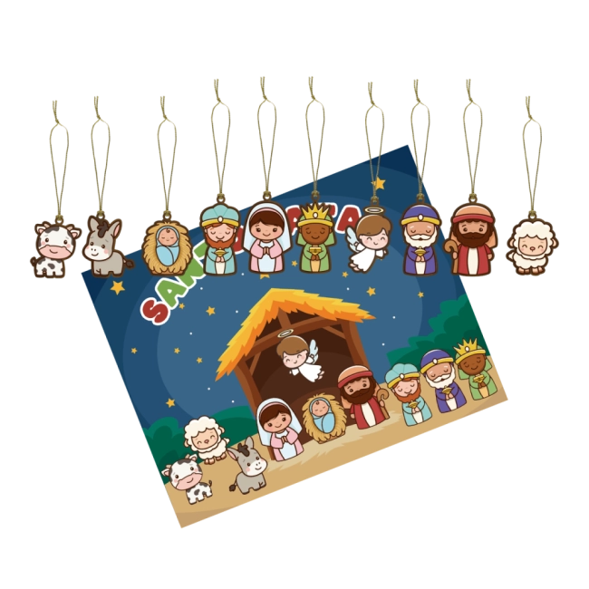 Conjunto Pingente Para Árvore Santo Natal Conjunto Pingente Para Árvore Santo Natal