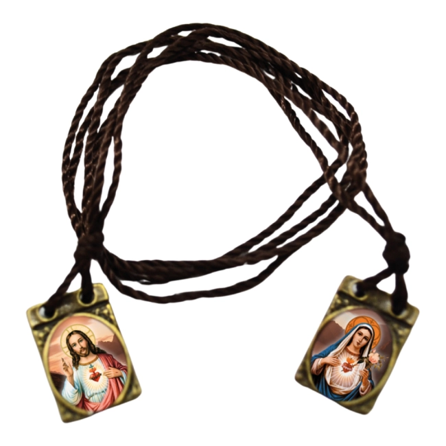 Cordão Sagrado Coração de Jesus e Imaculado Coração de Maria