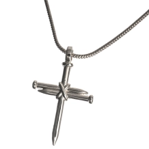 Corrente com Pingente Cruz de Pregos - Onix Corrente com Pingente Cruz de Pregos - Onix