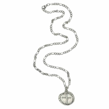 Corrente Inox Medalha das Duas Cruzes Masculina 28mm Corrente Inox Medalha das Duas Cruzes Masculina 28mm