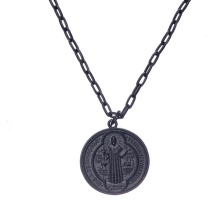 Corrente Medalha São Bento - Onix Corrente Medalha São Bento - Onix