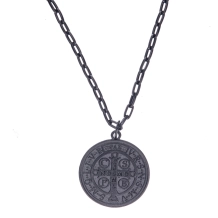 Corrente Medalha São Bento - Onix Corrente Medalha São Bento - Onix