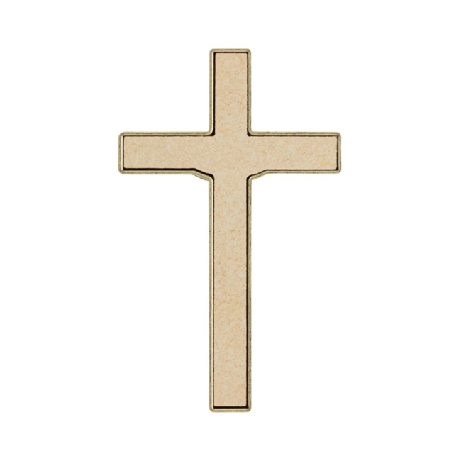 Crucifixo de Metal - Ouro Velho 9 cm Crucifixo de Metal - Ouro Velho 9 cm