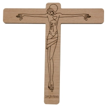 Crucifixo de Parede "Vinde, ó Deus" 30cm Crucifixo de Parede "Vinde, ó Deus" 30cm