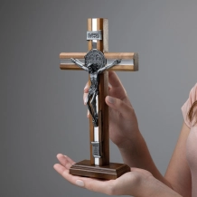 Crucifixo São Bento Espelhado Crucifixo São Bento Espelhado