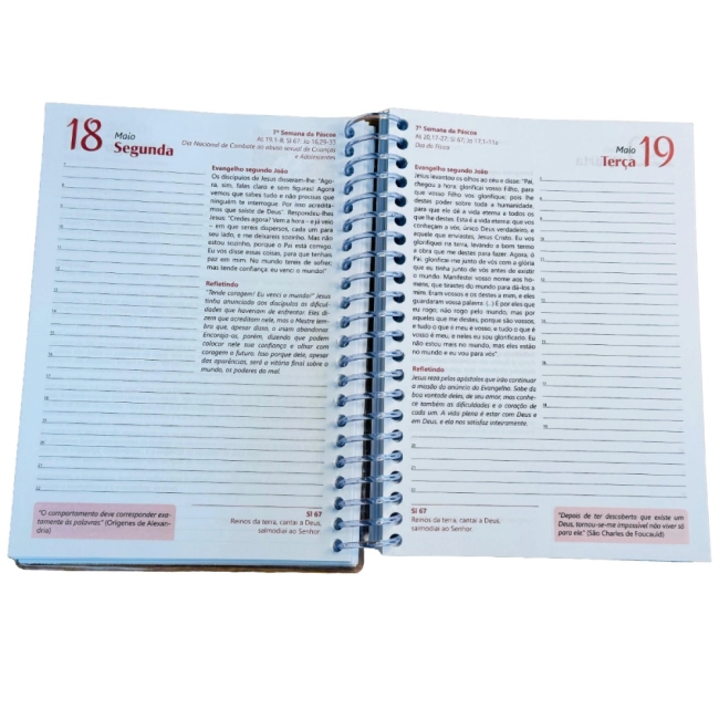 Diário Bíblico Capa Cristal São Bento Diário Bíblico Capa Cristal São Bento