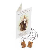 Escapulário Couro Nossa Senhora do Carmo Escapulário Couro Nossa Senhora do Carmo