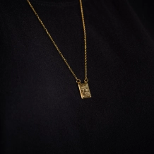 Escapulário Nossa Senhora do Carmo - Dourado