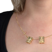 Escapulário Nossa Senhora do Carmo - Ouro Escapulário Nossa Senhora do Carmo - Ouro