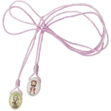 Escapulário Rosa Infantil Nossa Senhora do Carmo Escapulário Rosa Infantil Nossa Senhora do Carmo