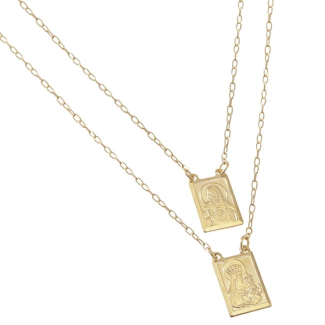 Escapulário Sagrado Coração de Jesus e Nossa Senhora do Carmo Escapulário Sagrado Coração de Jesus e Nossa Senhora do Carmo