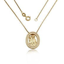 Gargantilha com Zircônia Santo Antônio - Semijoia Gargantilha com Zircônia Santo Antônio - Semijoia