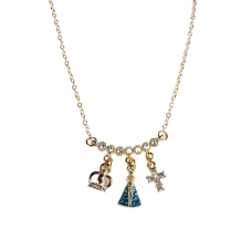 Gargantilha Coroa Nossa Senhora Aparecida e Cruz Gargantilha Coroa Nossa Senhora Aparecida e Cruz