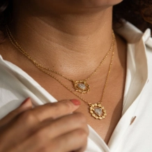 Gargantilha Dupla Coroa de Espinhos e Flores