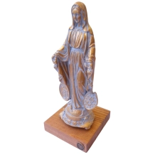 Imagem Nossa Senhora das Graças Cor Ouro Oxi - 20 cm Imagem Nossa Senhora das Graças Cor Ouro Oxi - 20 cm