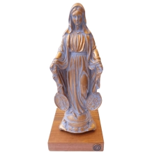 Imagem Nossa Senhora das Graças Cor Ouro Oxi - 20 cm Imagem Nossa Senhora das Graças Cor Ouro Oxi - 20 cm