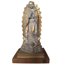 Imagem Nossa Senhora Guadalupe Cor Ouro Oxi - 20 cm Imagem Nossa Senhora Guadalupe Cor Ouro Oxi - 20 cm