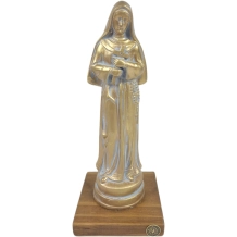 Imagem Santa Rita cor ouro oxi - 20 cm Imagem Santa Rita cor ouro oxi - 20 cm