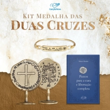Kit Medalha das Duas Cruzes
