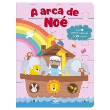 Livro A Arca de Noé - com Quebra-cabeças Livro A Arca de Noé - com Quebra-cabeças