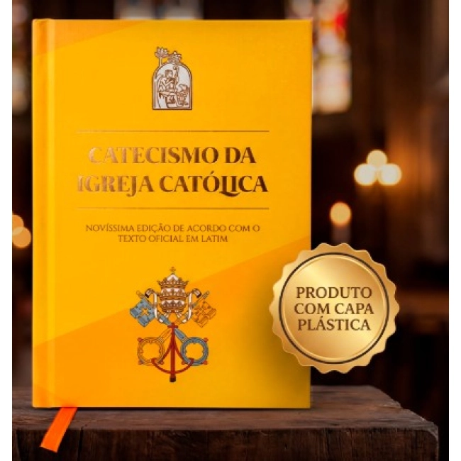 Livro Catecismo da Igreja Catolica - Grande - Com Capa Cristal